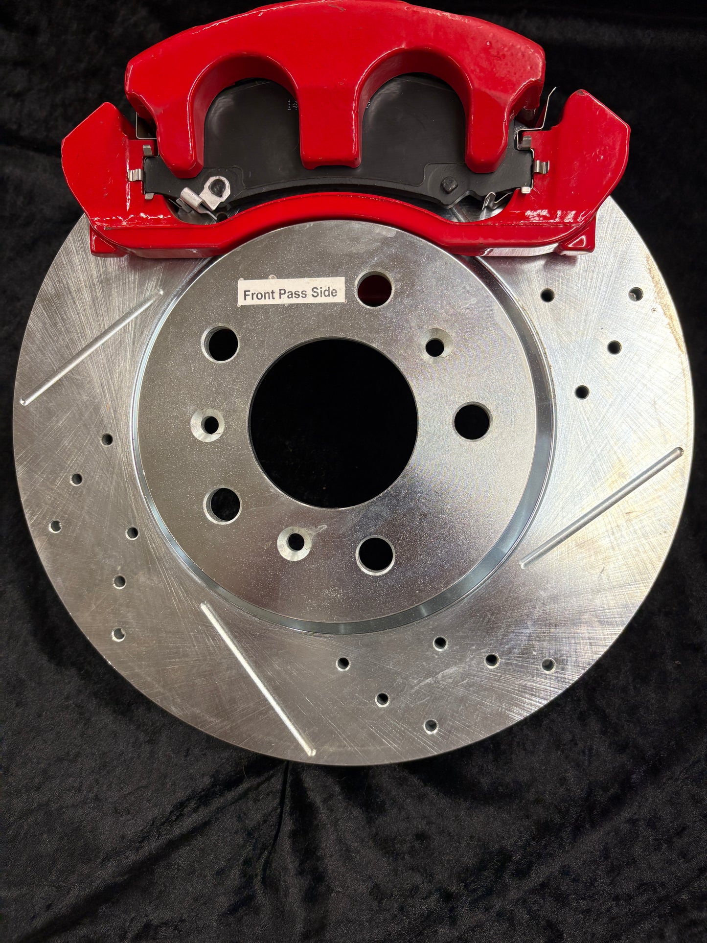 Power-Stop-CPC1438-23-Z23-Evolution Sport Fully Coated Rotor And Powder Coated Caliper Kit With Premium Carbon-Fiber Ceramic Brake Pad.