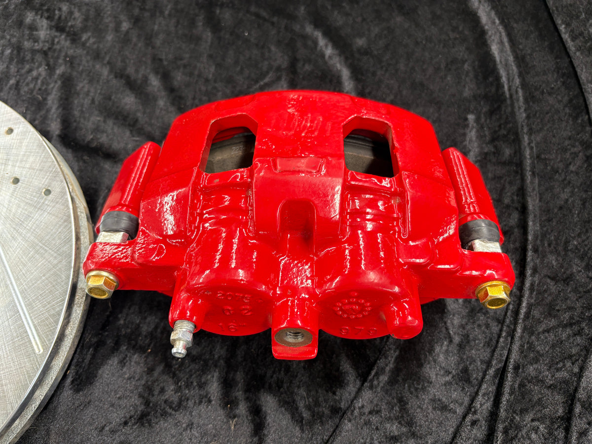 Power-Stop-CPC1438-23-Z23-Evolution Sport Fully Coated Rotor And Powder Coated Caliper Kit With Premium Carbon-Fiber Ceramic Brake Pad.