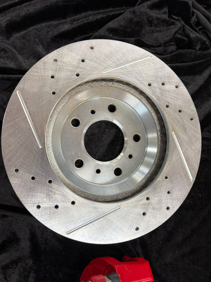 Power-Stop-CPC1438-23-Z23-Evolution Sport Fully Coated Rotor And Powder Coated Caliper Kit With Premium Carbon-Fiber Ceramic Brake Pad.