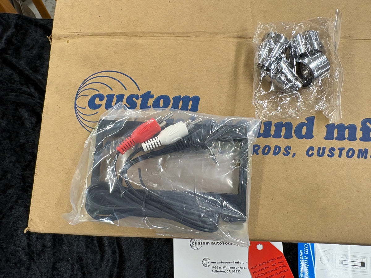 Custom Autosound USA-230 radio (part number CAM-CAD-58/0-230) for a 1958–1960 Cadillac