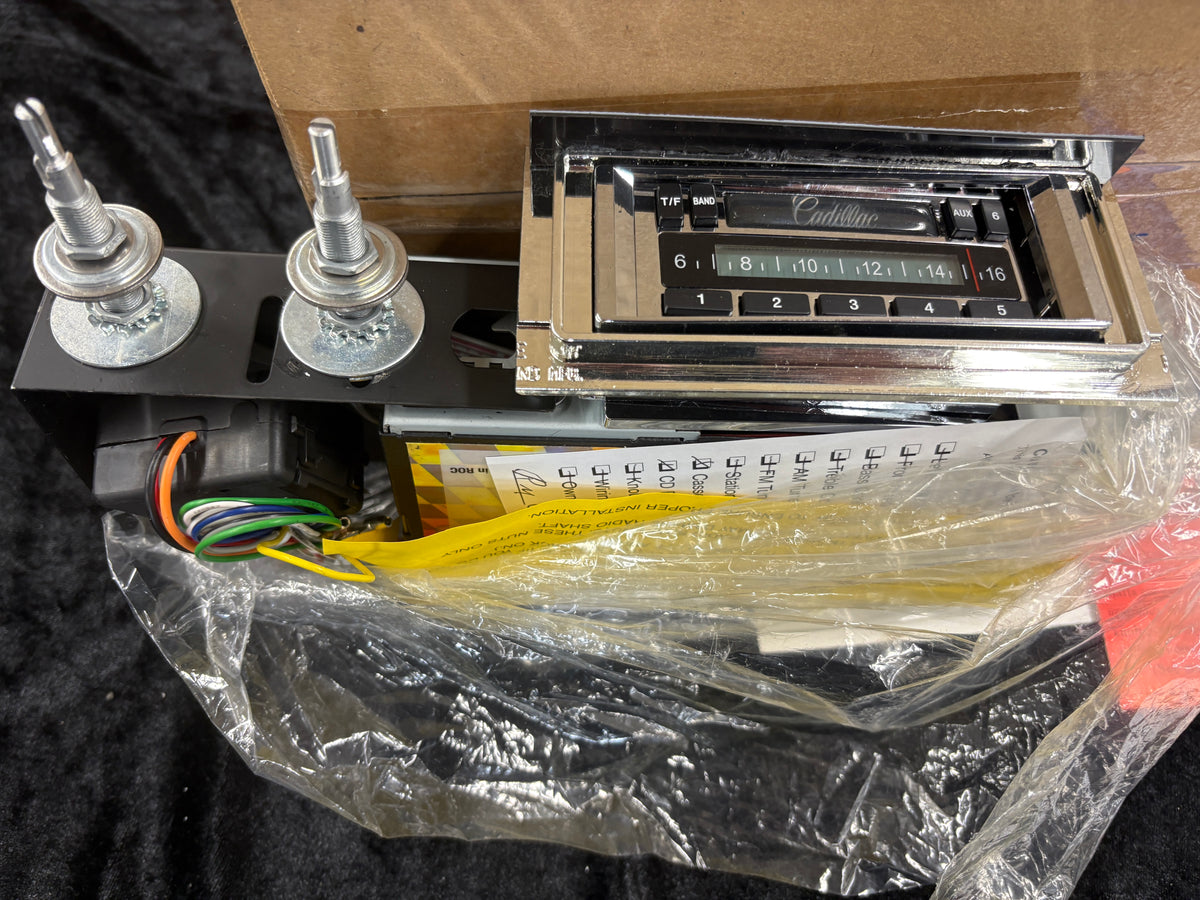 Custom Autosound USA-230 radio (part number CAM-CAD-58/0-230) for a 1958–1960 Cadillac