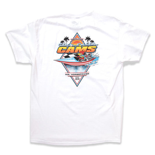 Clay Smith Cams Jet Boat White T-Shirt