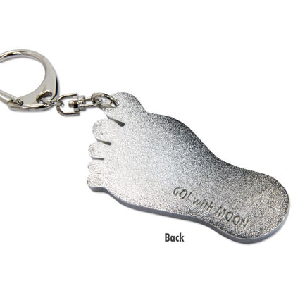 MOONEYES Barefoot Gas Pedal Metal Key Ring