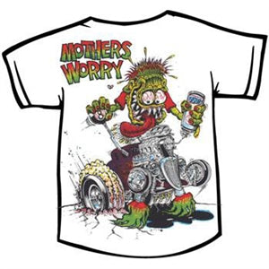 Rat Fink MOTHER'S WORRY - Kids T-shirt - White