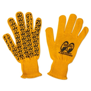 MOON Yellow Cotton Work Gloves