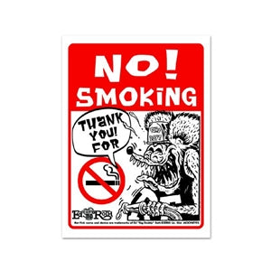 Rat Fink NO! SMOKING Message Board Sign