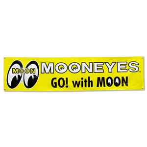 MOONEYES GO! WITH MOON Vinyl Banner