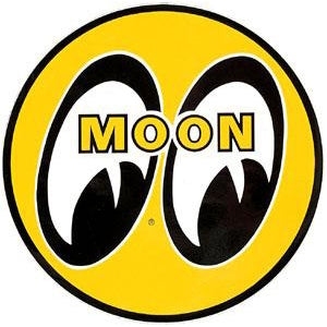 MOON Eyeball Logo 8" Yellow Decal