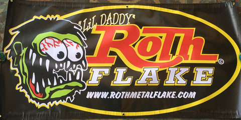 Roth Metal Flake Banner 4' x 2'
