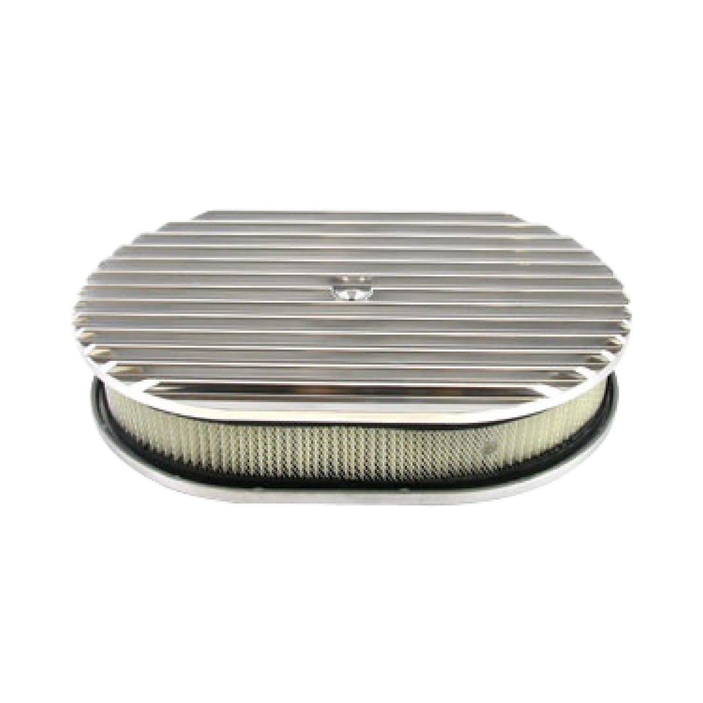 12″ Full Finned Polished Aluminum Air Filter Set