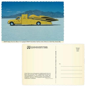MOONEYES USA Postcard - MOON Streamliner